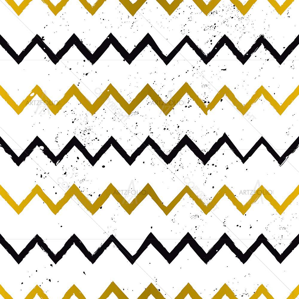 Zig Zag Chevron — Abstract custom art by ArtzFolio