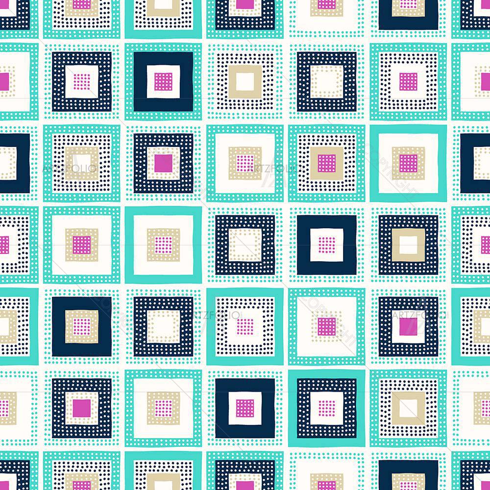 Doodle Dots Square — Abstract custom art by ArtzFolio