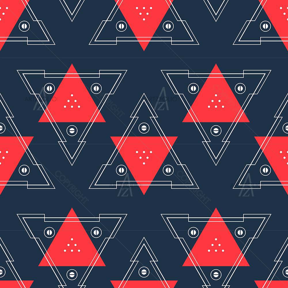 Abstract Geometric Pattern D2 — Abstract custom art by ArtzFolio