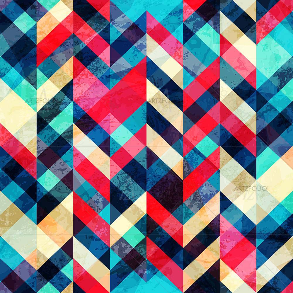 Hipster Zigzag Pattern — custom-size art design 5007988