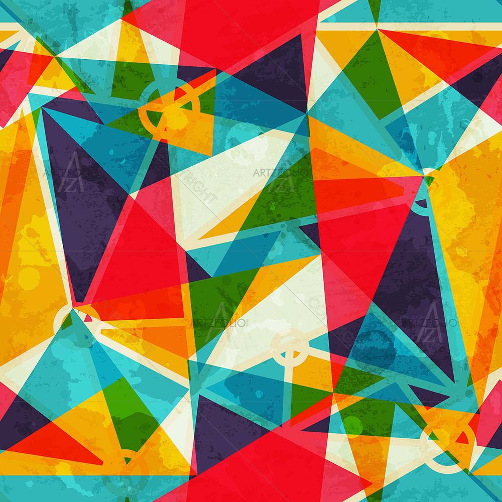 Triangle Mosaic Pattern — custom-size art design 5007990