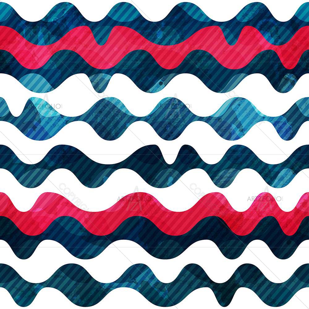 Grunge Wave Pattern — custom-size art design 5007991