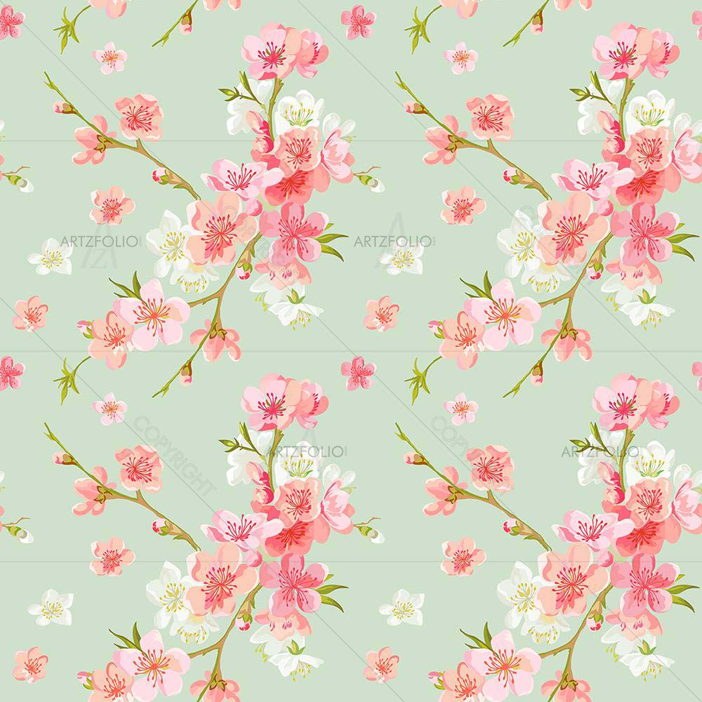 Spring Blossom Flowers — Devotional custom art by ArtzFolio