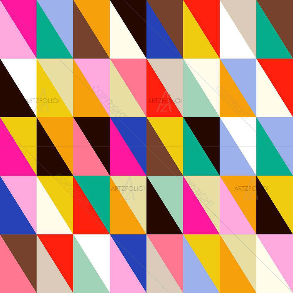 Retro Triangle D3 — custom-size art design 5007997
