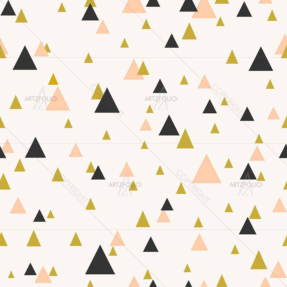 Abstract Triangles D3 — Abstract custom art by ArtzFolio