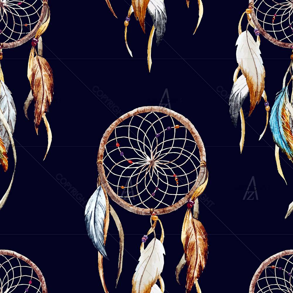 Watercolor Dreamcatcher — custom-size art design 5008020