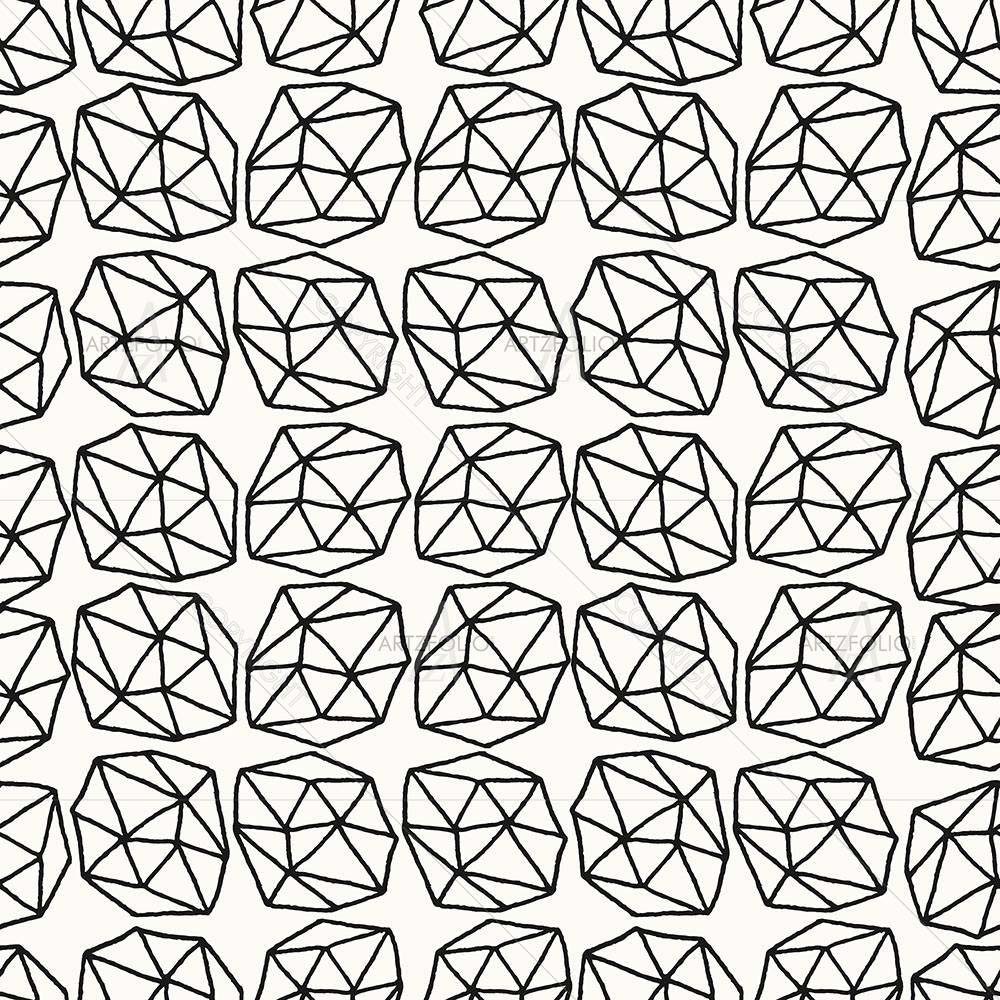 Polygonal Shapes D1 — custom-size art design 5008025
