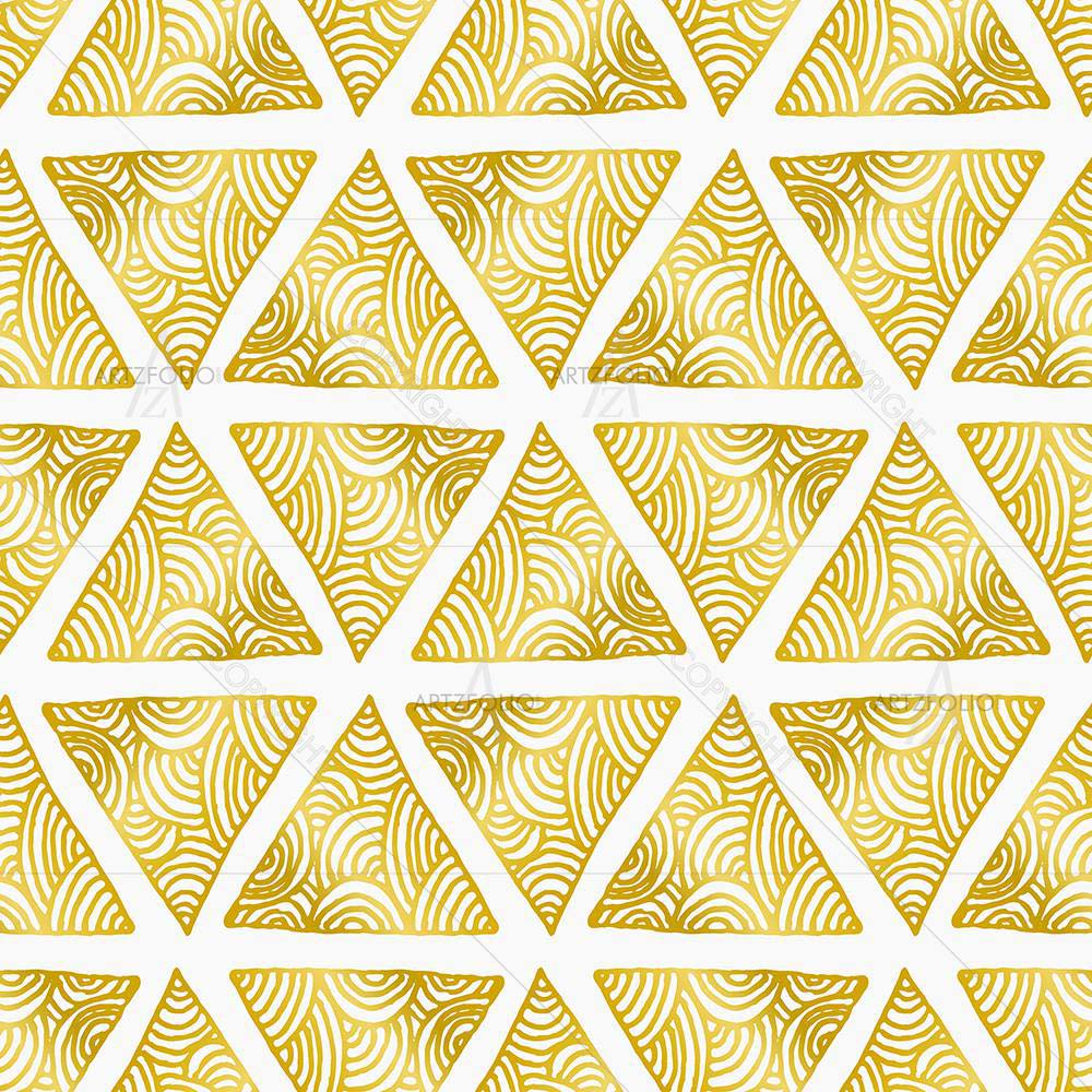 Ornate Triangles — Abstract custom art by ArtzFolio