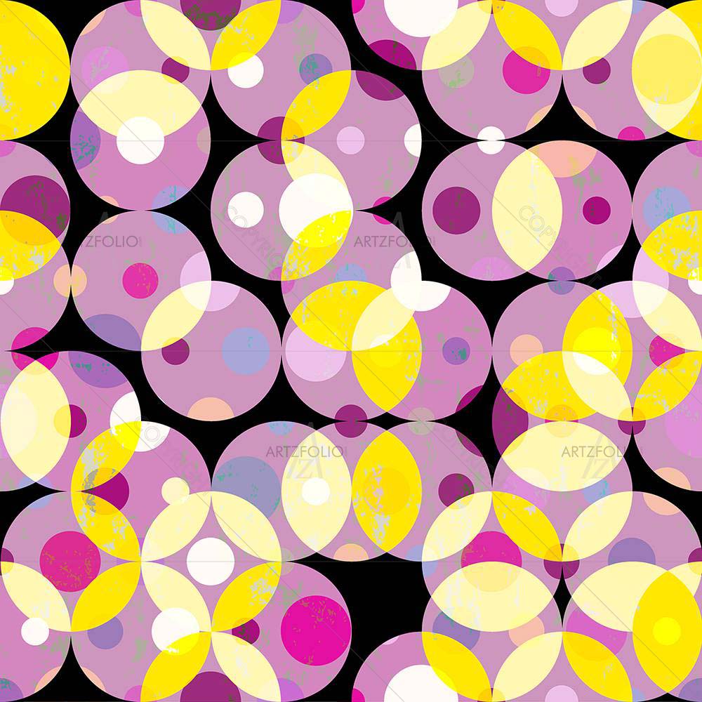 Grungy Halftone Circles — custom-size art design 5008029