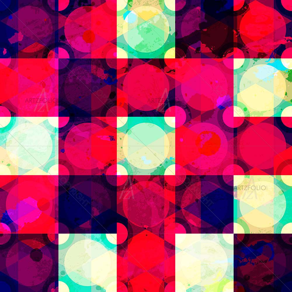 Grunge Red Diamond — custom-size art design 5008044
