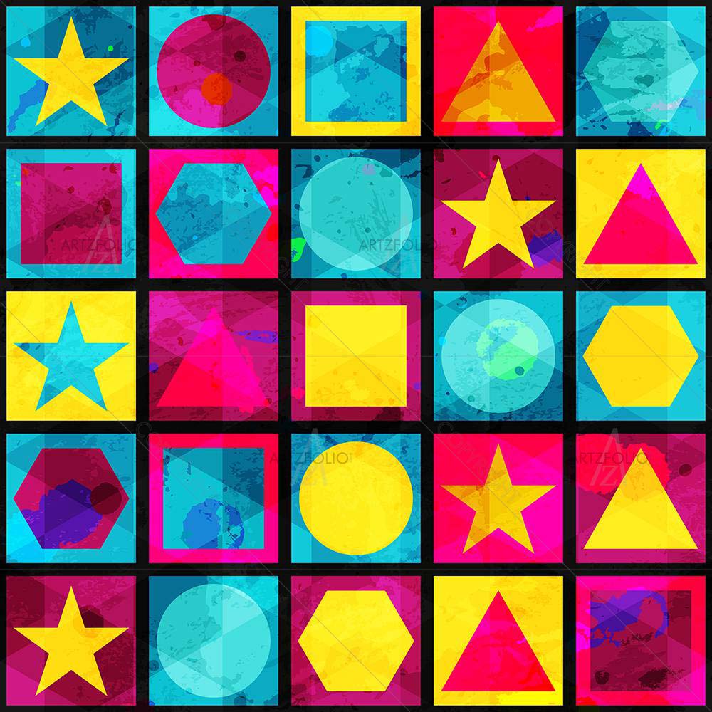 Grunge Game Pattern — custom-size art design 5008045