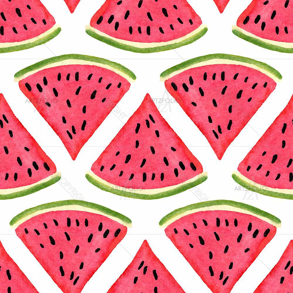 Watercolor Watermelon D3 — custom-size art design 5008049