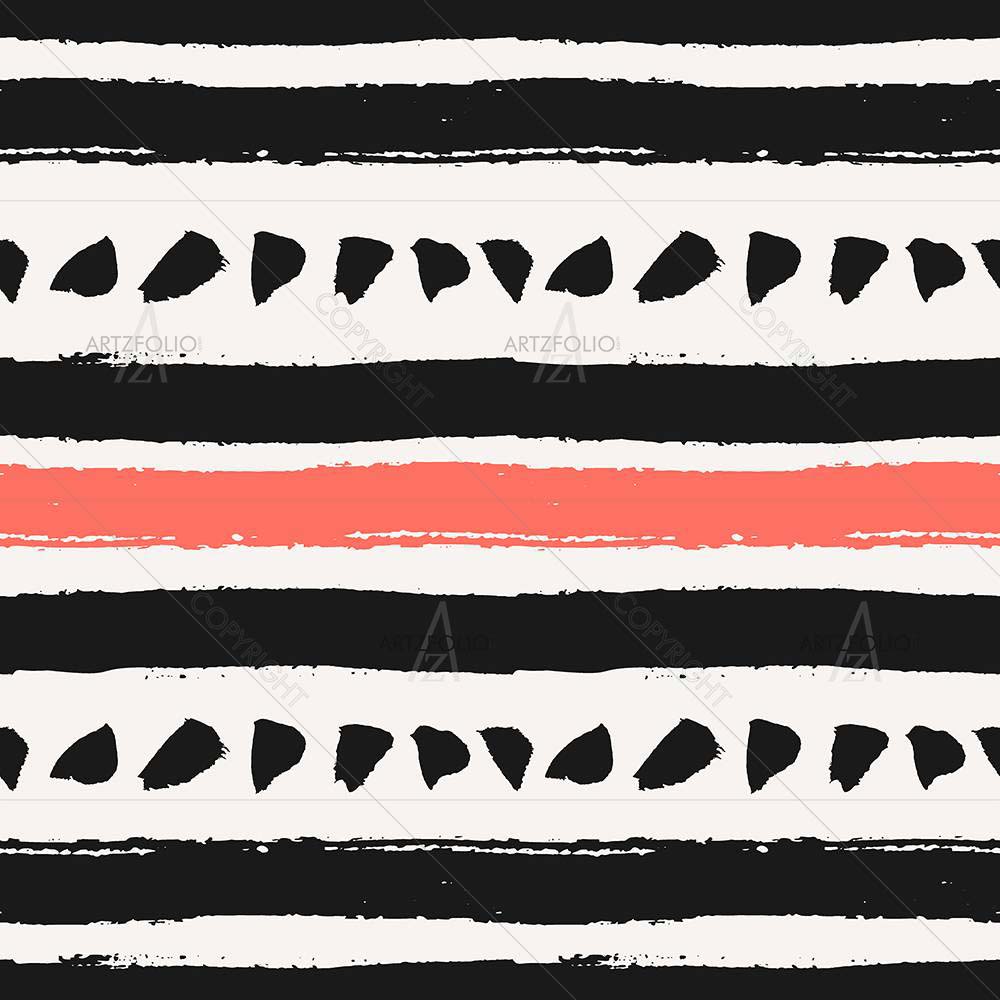 Brush Stripes D3 — Abstract custom art by ArtzFolio