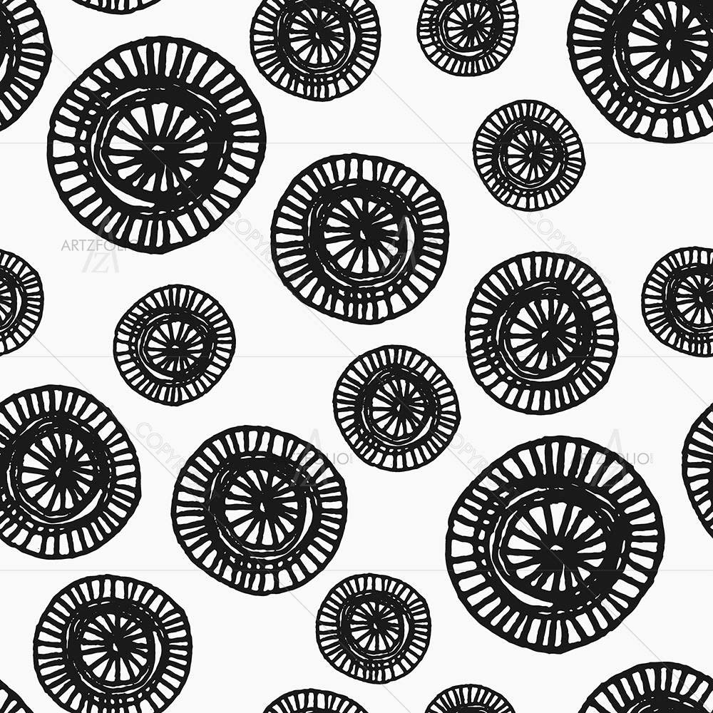 Ornate Shapes Pattern — Abstract custom art by ArtzFolio