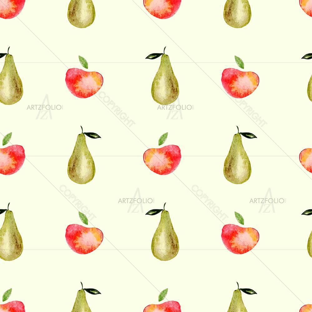 Watercolor Fruit — custom-size art design 5008079