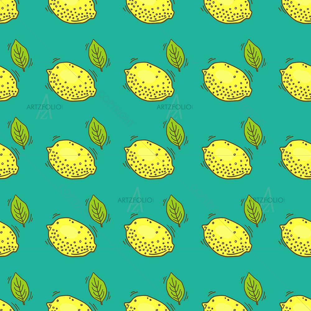 Cartoon Lemon — custom-size art design 5008081