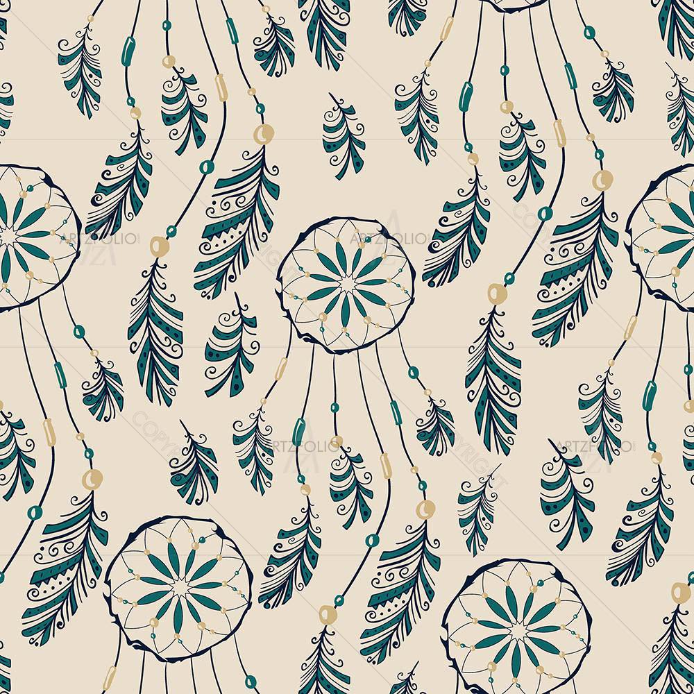 Dream Catcher Pattern D1 — American custom art by ArtzFolio