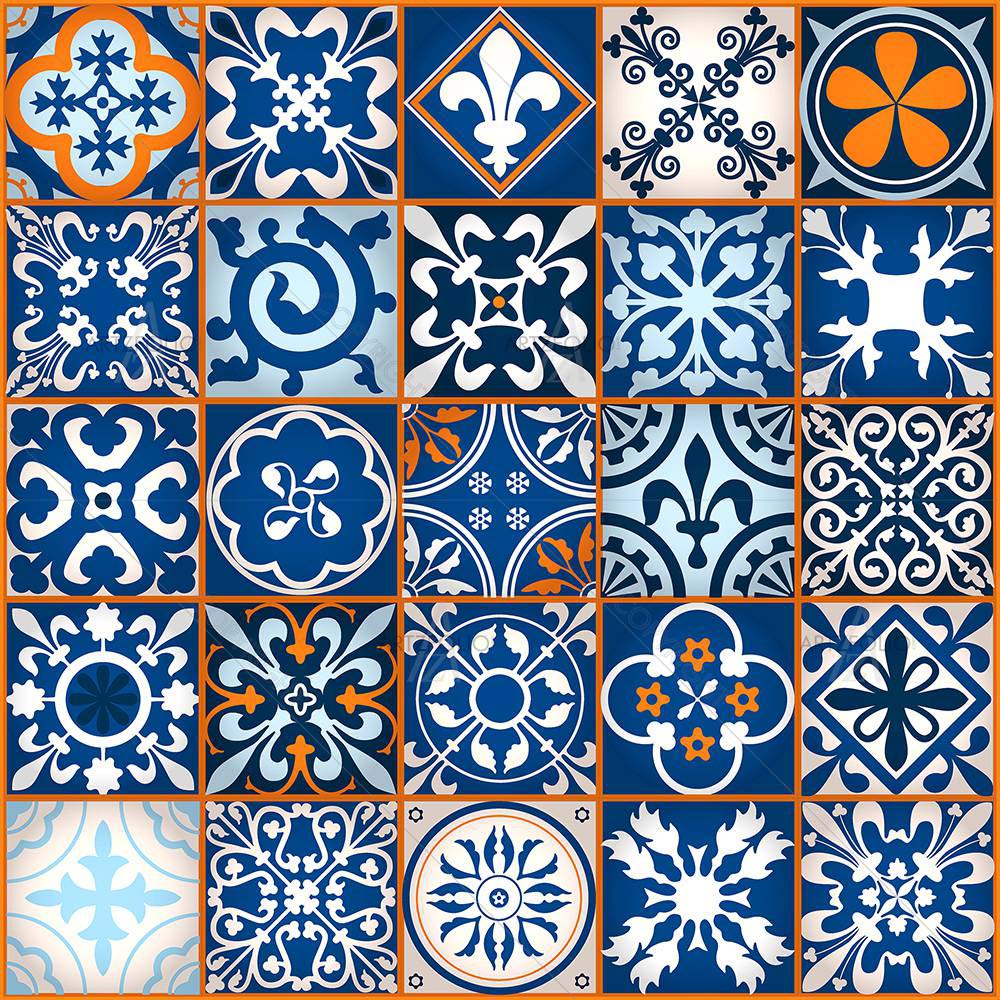 Moroccan Tiles Pattern — custom-size art design 5008128