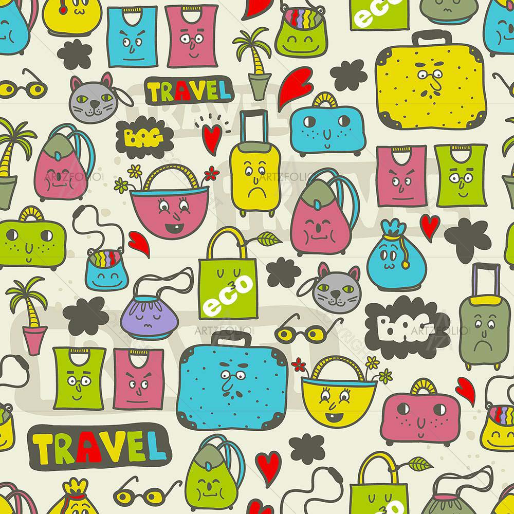 Doodle Style Pattern — Ancient custom art by ArtzFolio