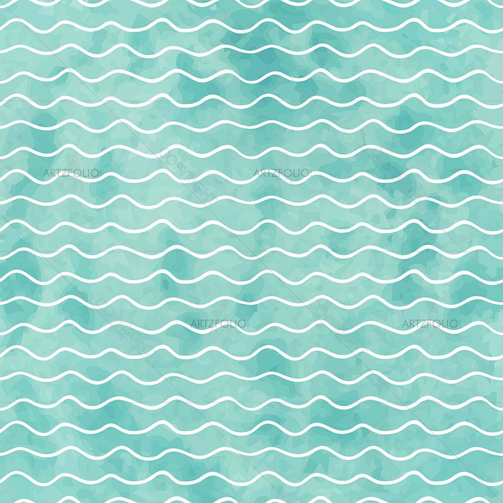 Watercolor Wave Pattern