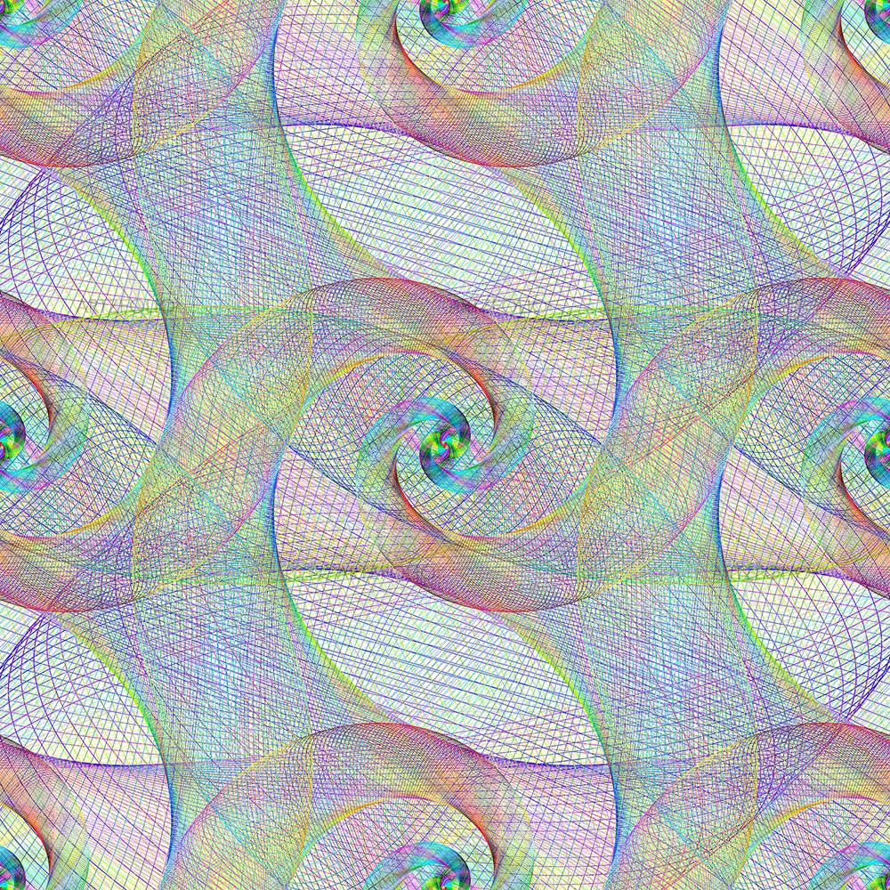 Fractal Spiral Pattern — custom-size art design 5008160