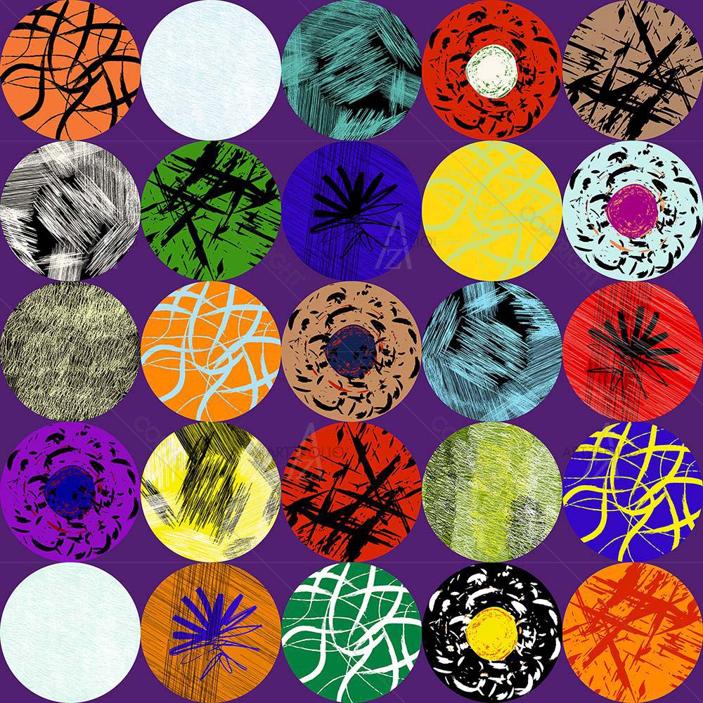 Abstract Pattern D7 — Botanical custom art by ArtzFolio