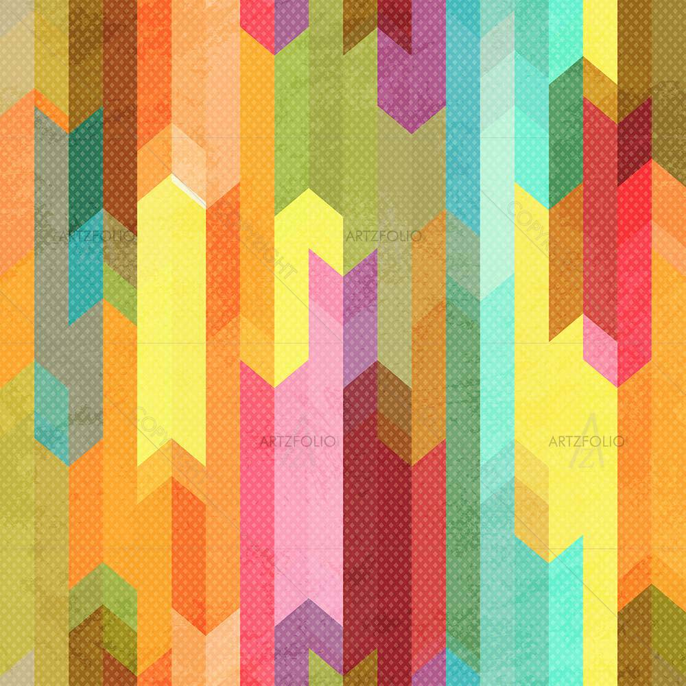 Retro Stripes Pattern — custom-size art design 5008171