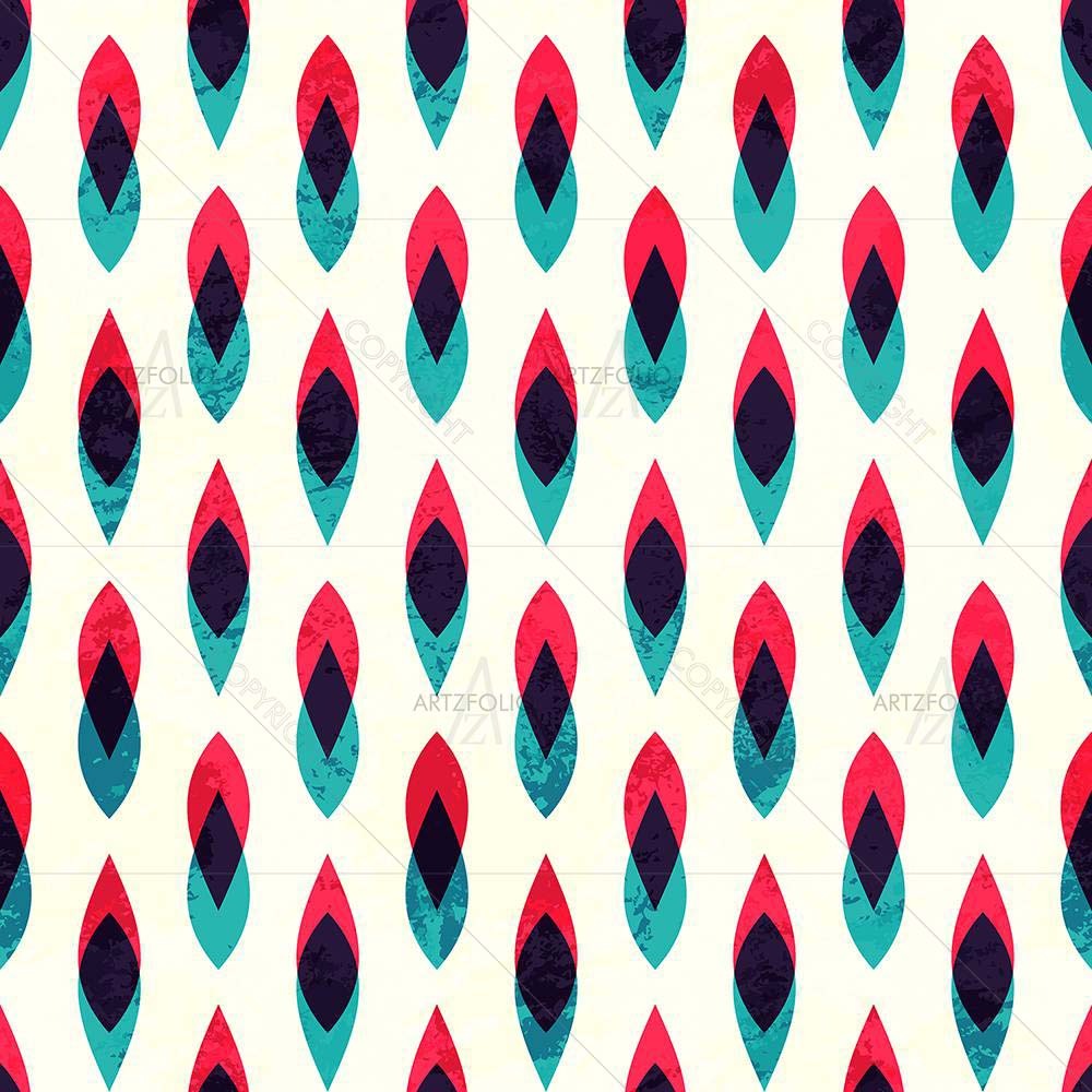 Vintage Geometric Pattern D1 — Botanical custom art by ArtzFolio