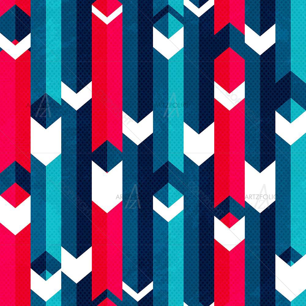 Blue Color Stripes — custom-size art design 5008174