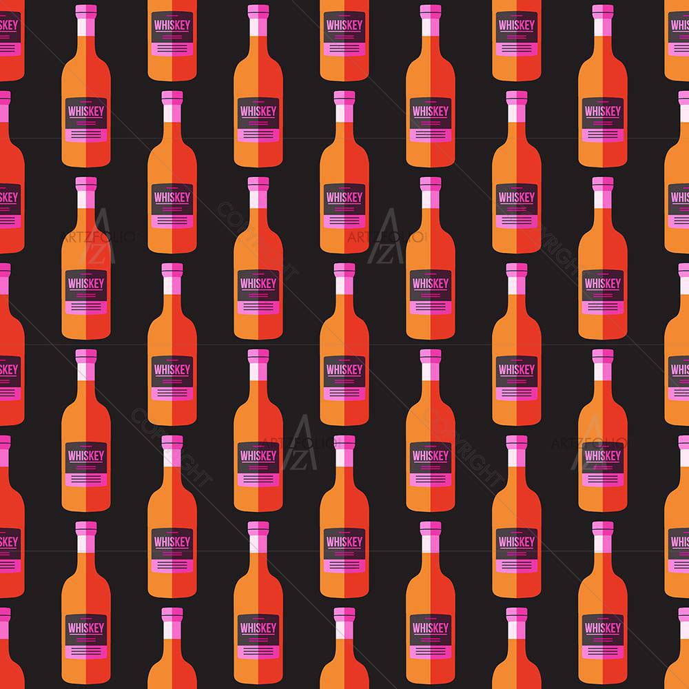 Bottle Pattern — custom-size art design 5008187