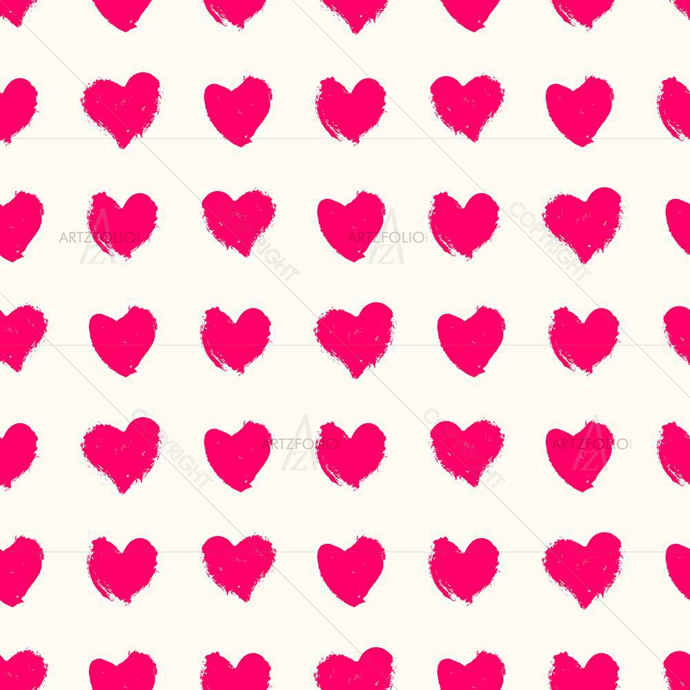 Valentine Hearts Pattern D2 — custom-size art design 5008205