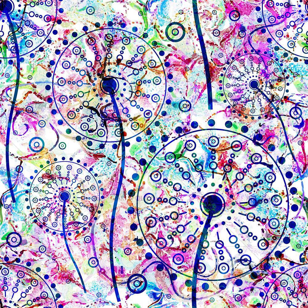 Abstract Floral Pattern D1 — custom-size art design 5008211