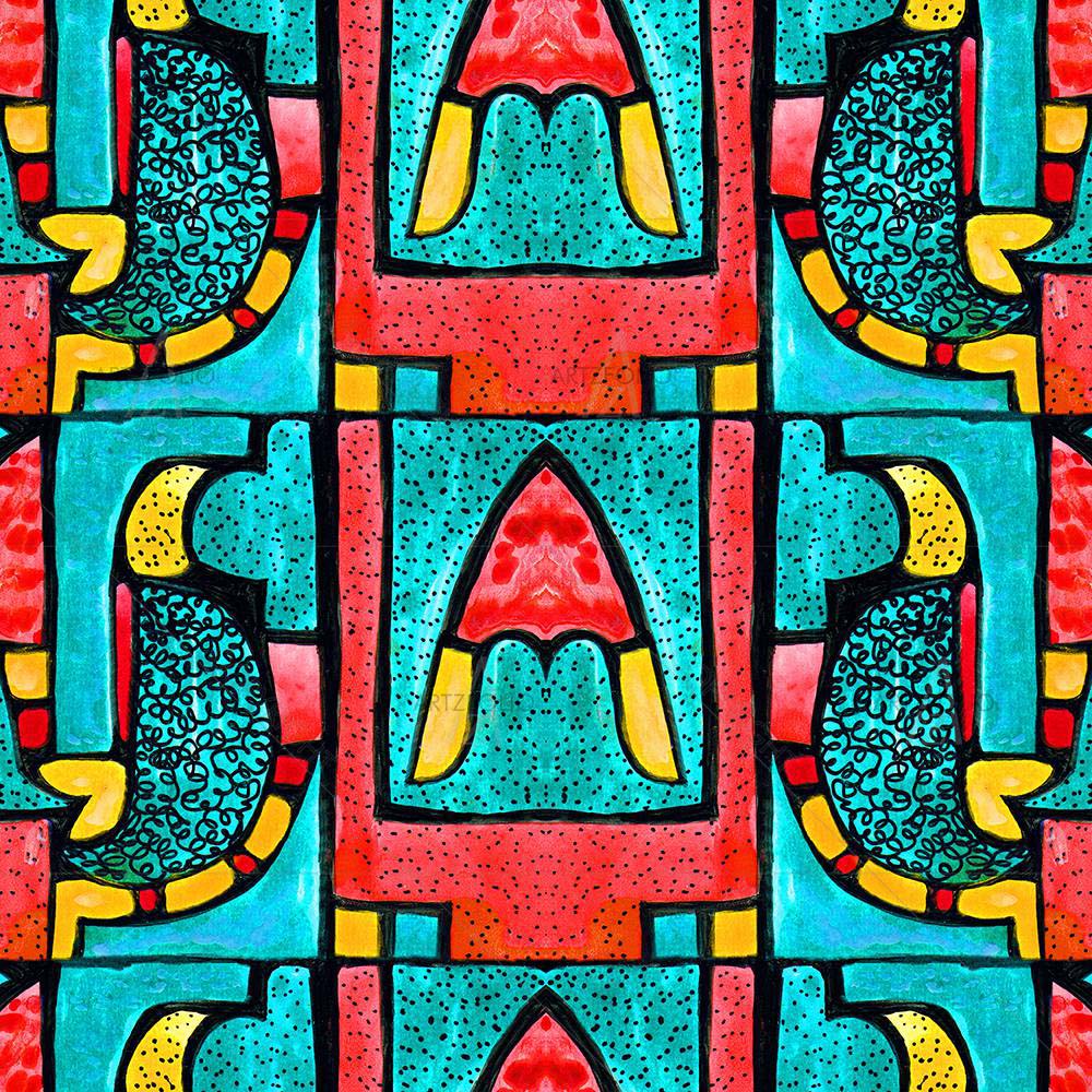 Abstract Geometric Pattern D12 — custom-size art design 5008238
