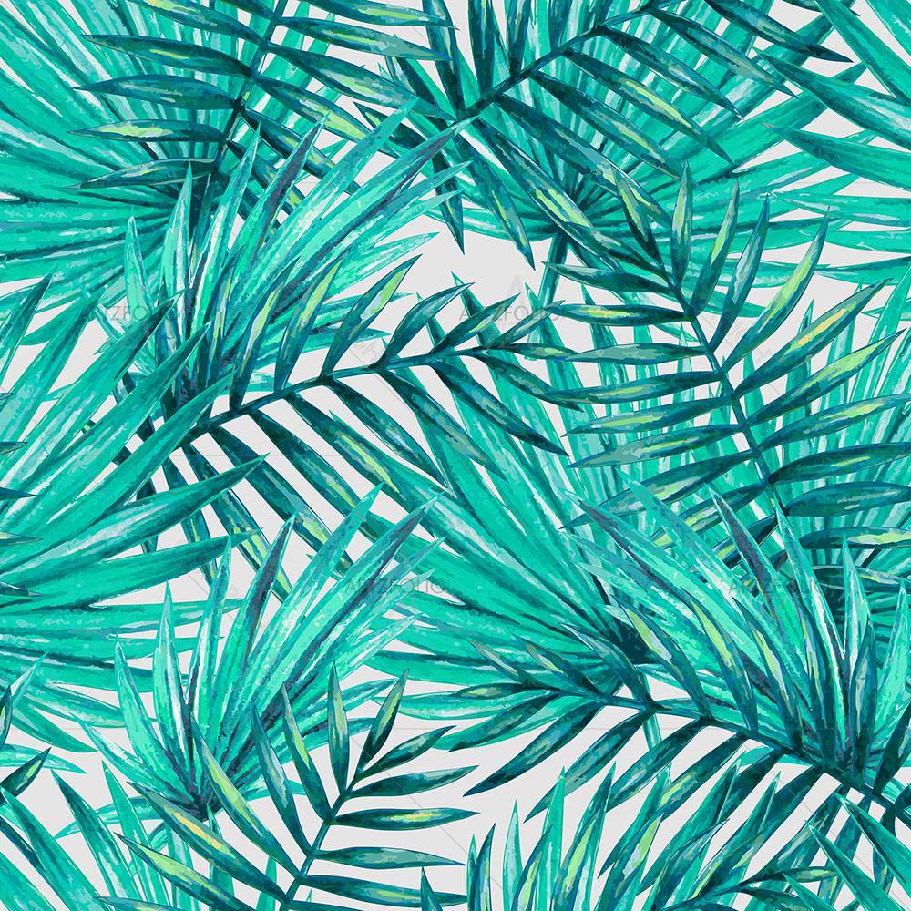 Tropical Palm Leaves D4 — custom-size art design 5008242