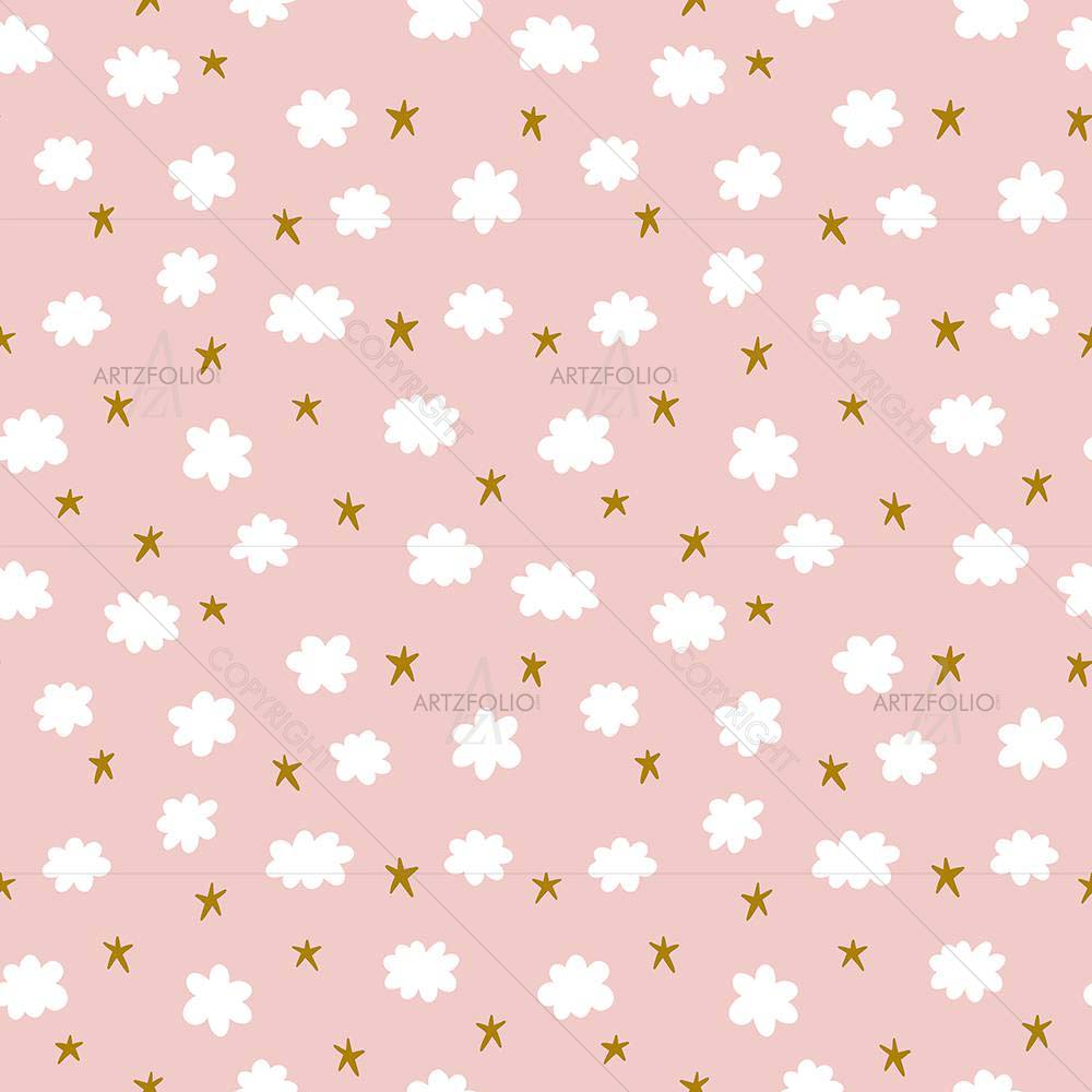 Stars & Clouds — custom-size art design 5008245