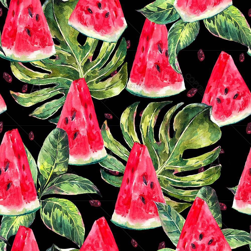 Watercolor Watermelon D5 — custom-size art design 5008267
