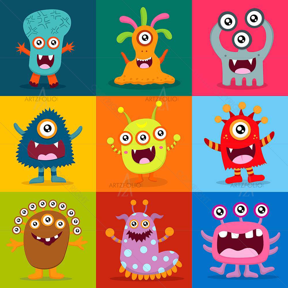 Kids Monster D2 — custom-size art design 5008277