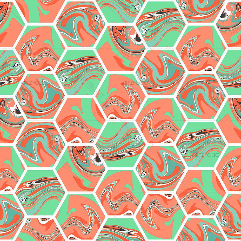 Geometric Hexagon — custom-size art design 5008284