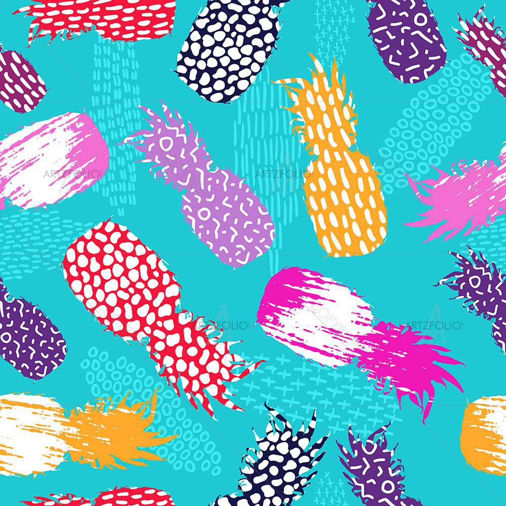 Retro Summer Fruit D1 — Ancient custom art by ArtzFolio