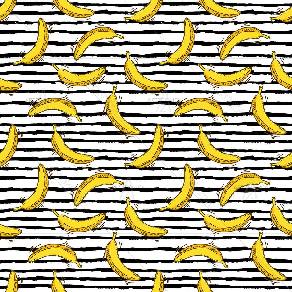 Summer Bananas Pattern D2 — custom-size art design 5008301