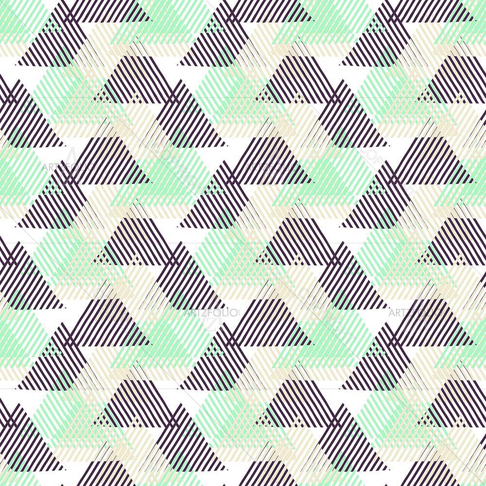 Geometric 3D Triangles D1 — custom-size art design 5008303