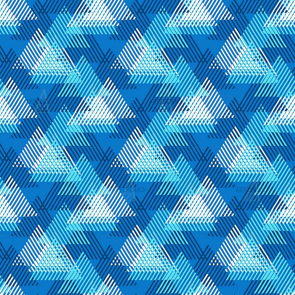 Geometric 3D Triangles D2 — custom-size art design 5008304