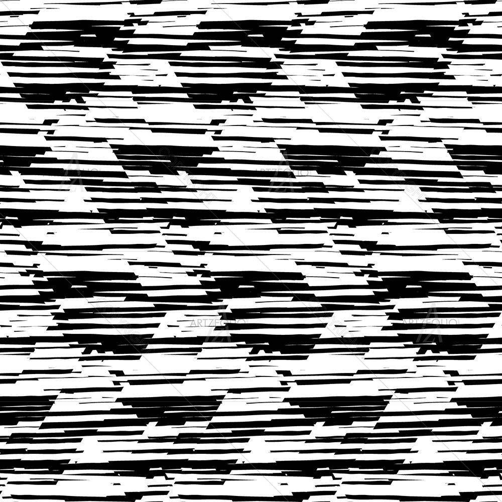 Black & White Stripes D1 — custom-size art design 5008310