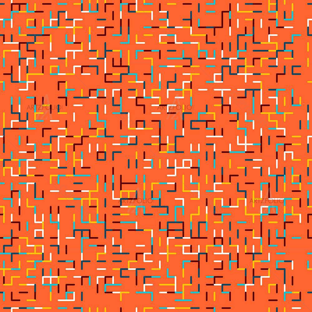 Colorful Shapes D1 — Abstract custom art by ArtzFolio