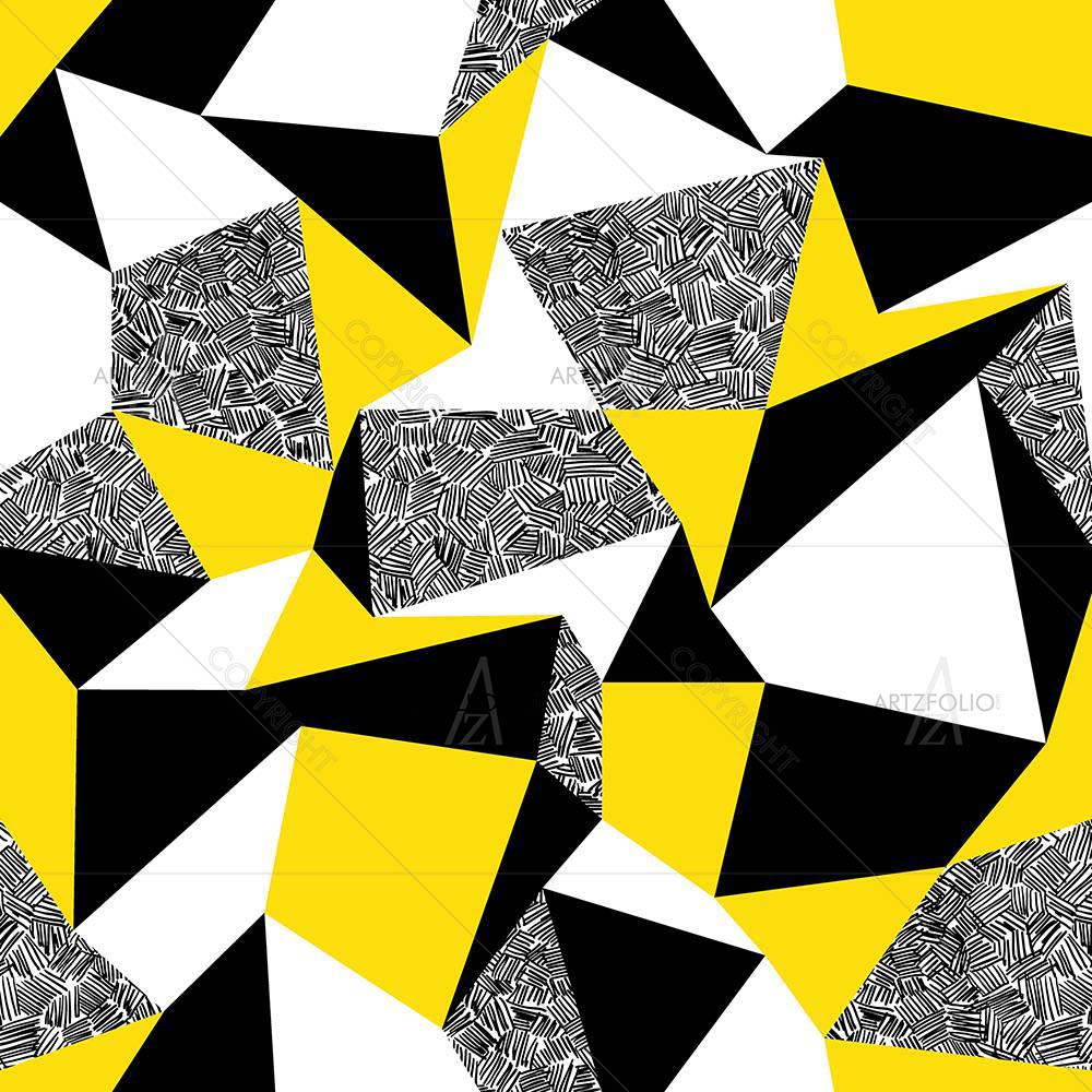Geometric Triangles D2 — Abstract custom art by ArtzFolio