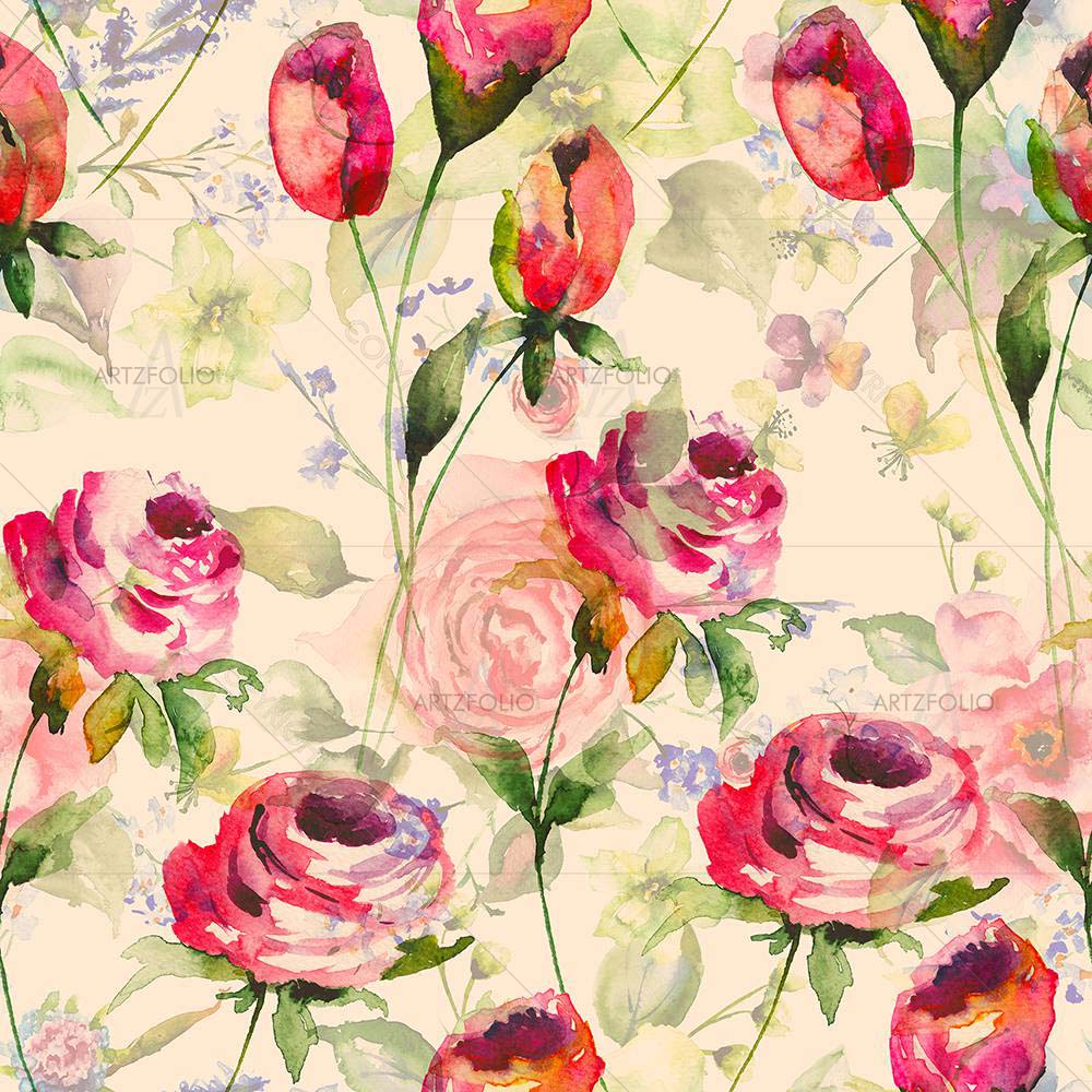 Spring Flowers D5 — Botanical custom art by ArtzFolio