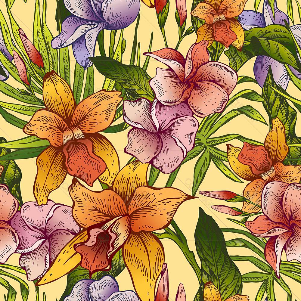 Vintage Tropical — Botanical custom art by ArtzFolio