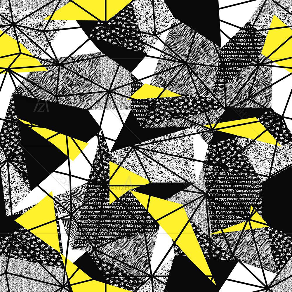 Triangles Pattern D2 — custom-size art design 5008371