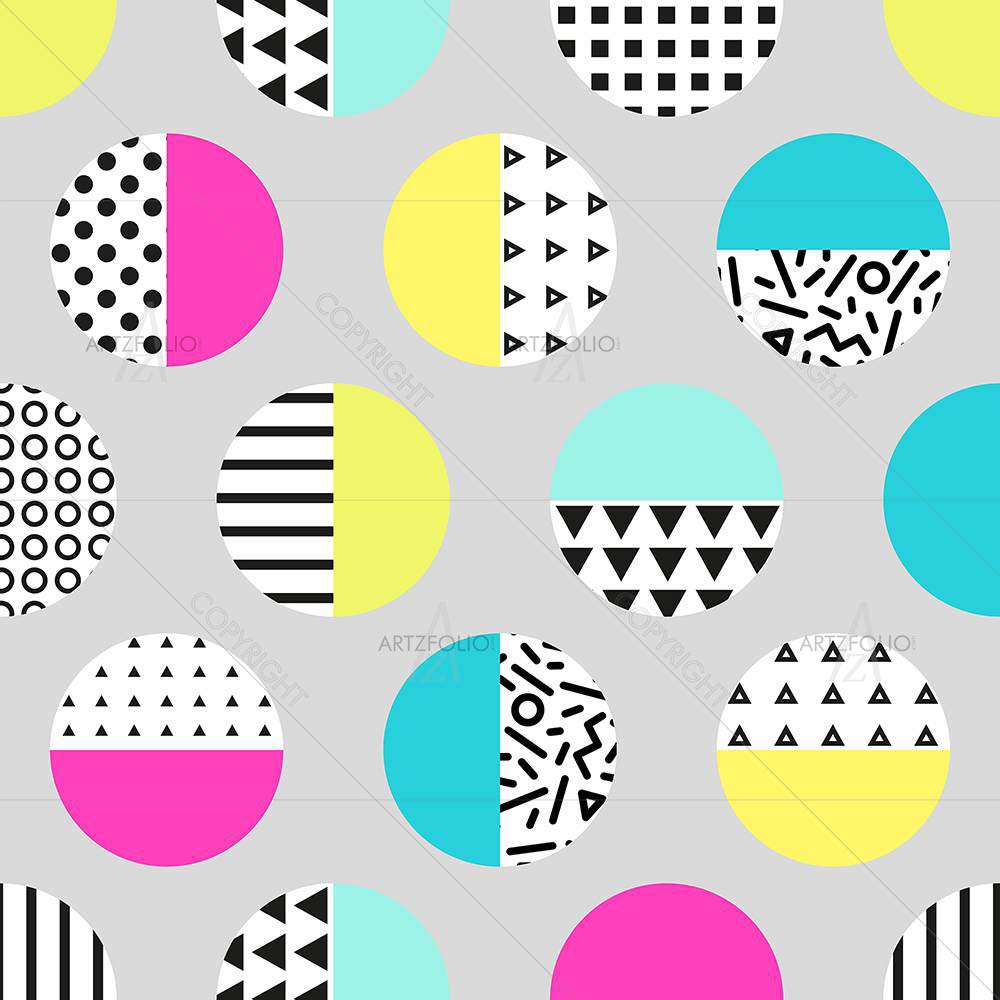 Geometric Circles D1 — custom-size art design 5008384