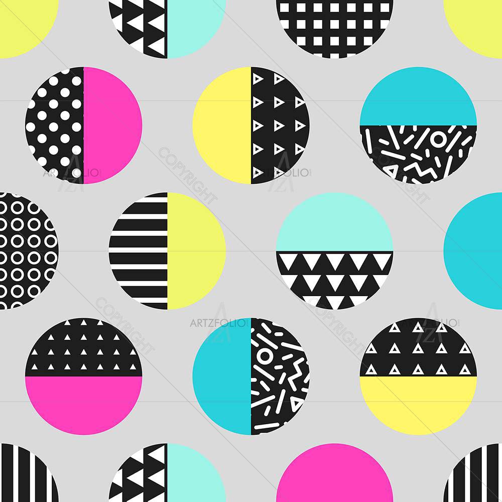 Geometric Circles D4 — custom-size art design 5008387